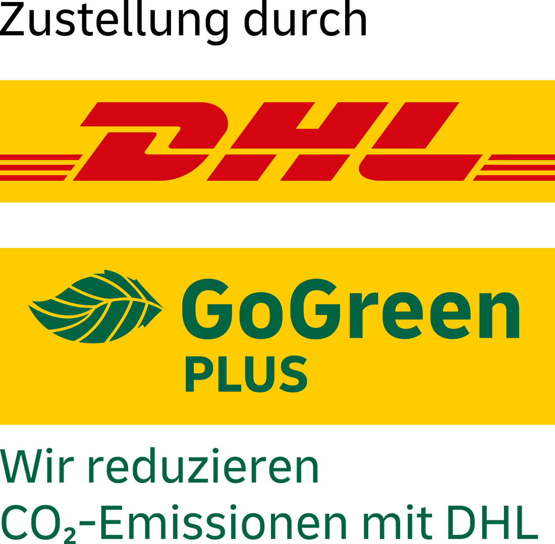 Wir versenden CO2-neutral mit DHL GoGreen!