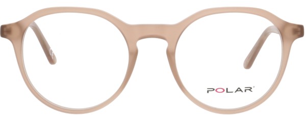 Coole runde Brille für Damen im Pantostil in der Farbe beige von der Marke Polar