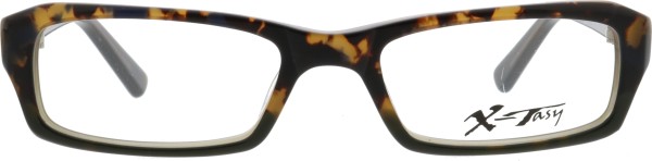 Kleine Kunststoffbrille für Damen in der Farbe havanna braun