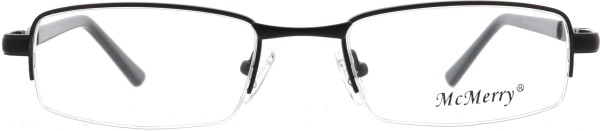 Klassische Halbrandbrille für Herren in der Farbe schwarz