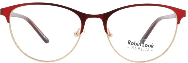 Elegante Damenbrille aus der Robin Look Kollektion aus Metall in rot und gold