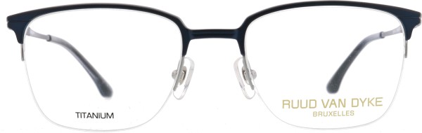 Hochwertige Halbrandbrille für Herren aus Titan von der Marke Ruud van Dyke