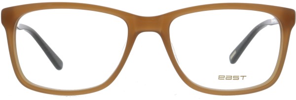 Modische Kunststoffbrille für Damen und Herren in der Farbe braun