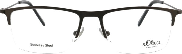 Klassische Halbrandbrille für Herren von der Marke s.Oliver in der Farbe anthrazit