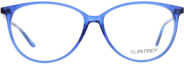 Wunderschöne Kunststoffbrille für Damen von der Marke Suri Frey in der Farbe blau