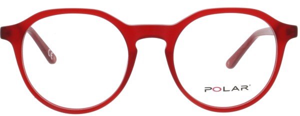coole runde Brille für Damen im Pantostil in der Farbe rot