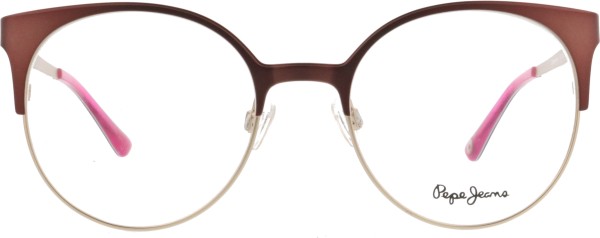 Angesagte Damenbrille aus Metall von der Marke Pepe Jeans in der Farbe braun gold