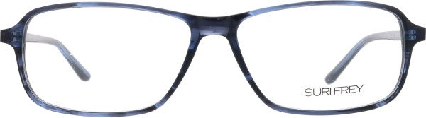 Topmodische Kunststoffbrille für Damen und Herren in einem transparenten Blau
