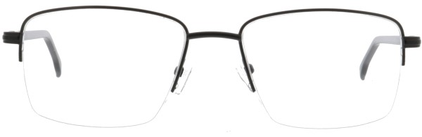 Klassisch dezente Halbrandbrille von Opticunion für Herren in schwarz