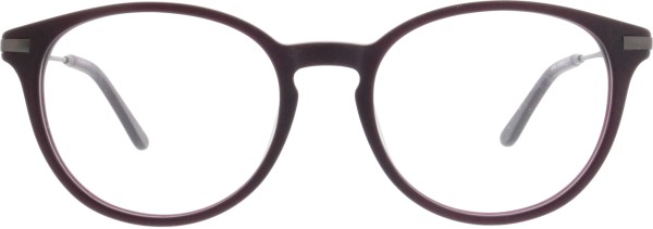 Hübsche Brille von der Marke Sunoptic in einem dunklen Lila für Damen und Herren geeignet