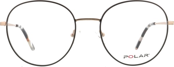 Coole trendige Retro Brille von Polar für Damen in der Farbe gold