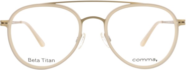 Trendige Damenbrille von der Marke Comma im Pilotenstil in der Farbe gold