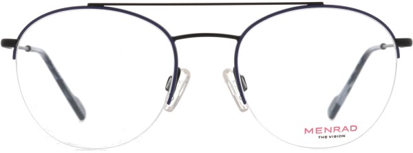 Zeitlose klassische Pilotenbrille für Damen und Herren von der Marke Menrad in den Farben schwarz mit blau