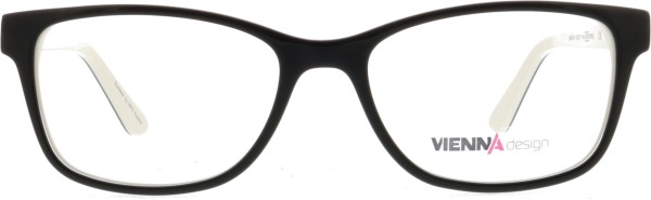 Hübsche Kunststoffbrille von der Marke Vienna für Damen in den Farben schwarz und weiß