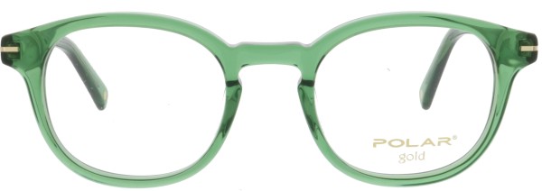 Auffällige Kunststoffbrille von Polar für Damen in der Farbe grün