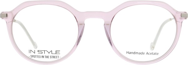 Trendige Kunststoffbrille von der Marke Instyle für Damen in transparentem Rosa