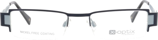 Flotte Herren-Nylorbrille aus Metall in der Farbe blau grau