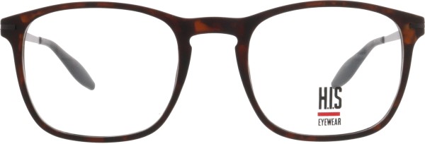 Sportliche Brille von der Marke HIS für Damen und Herren in mattem Braun