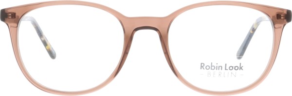 Wunderschöne Kunststoffbrille für Damen aus der Robin Look Kollektion in einem transparenten Braun