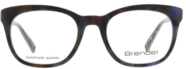 Elegante und moderne Damenbrille aus Kunststoff in der Farbe braun mit blau