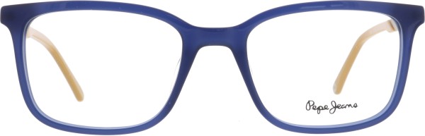 Trendige rechteckige Kunststoffbrille von der Marke Pepe Jeans
