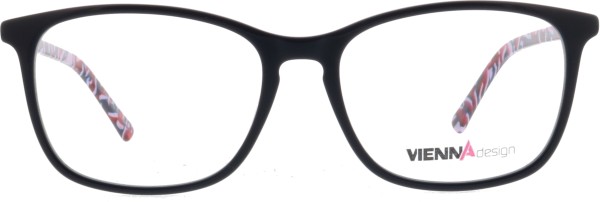 Hübsche Damenbrille von der Marke Vienna in der Farbe schwarz mit tollen bunten Bügeln