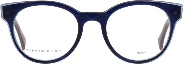 Klassische Kunststoffbrille von der Marke Tommy Hilfiger für Damen in blau