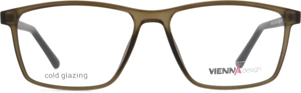 Elegante moderne Herrenbrille von der Marke Vienna für Herren in einem transparenten Braun