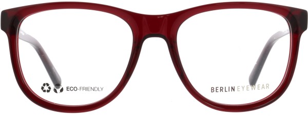 Große markante Kunststoffbrille für Damen und Herren in der Farbe rot von der Marke Berlin Eyewear