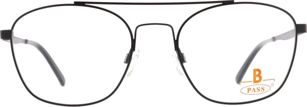 Trendige Pilotenbrille aus Metall für Damen und Herren in der Farbe schwarz