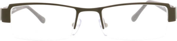 Leichte Titan-Halbrandbrille für Herren in der Farbe grau