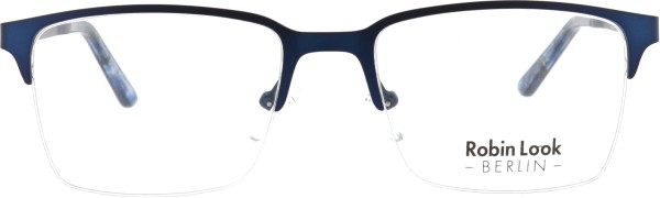 Klassische Halbrandbrille aus der Robin Look Kollektion für Herren in blau