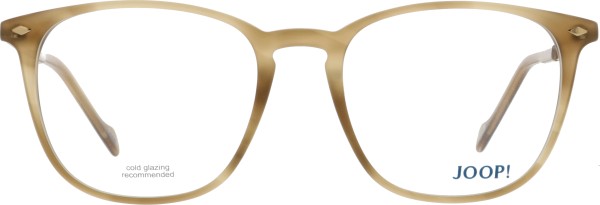 Quadratische Kunststoffbrille von JOOP für Damen und Herren in der Farbe braun gold