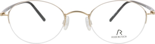 Runde und vor allem leichte Brille von der Marke Rodenstock für Damen in gold