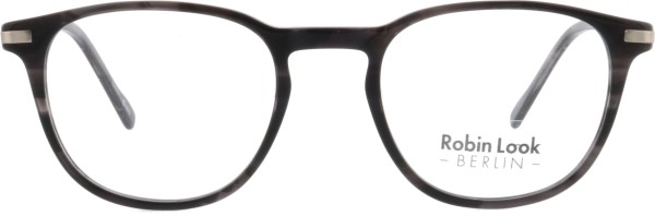 Kleine Kunststoffbrille aus der Robin Look Kollektion für Damen und Herren in der Farbe schwarz transparent