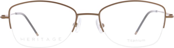 Wunderschöne leichte Damen Nylorbrille aus hochwertigen Material von der Marke Heritage in braun