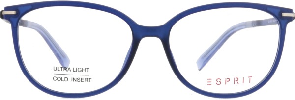Farbenfrohe Kunststoffbrille für Damen von der Marke Esprit in blau