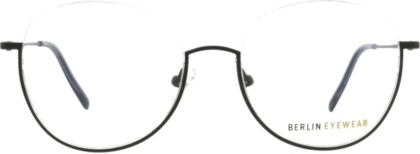 Große raffinierte Brille für Damen und Herren von der Marke Berlin Eyewear in schwarz