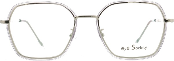 Außergewöhnliche Brille für Damen in einem transparenten Grau mit Silber