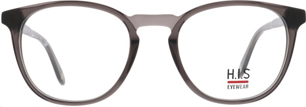 Tolle ovale Brille von der Marke HIS für Damen und Herren in der Farbe grau transparent