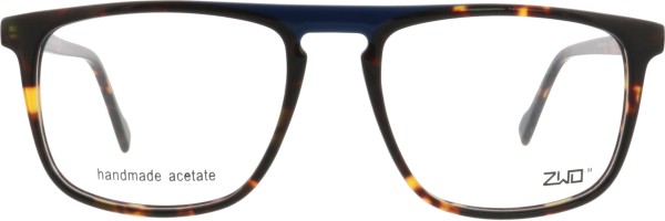 Große Brille für Herren von der Marke ZWO in der Farbe braun und blau