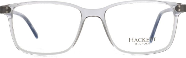 Elegante große Kunststoffbrille für Herren von der Marke Hackett in grau
