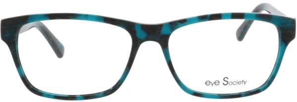 Auffällige Damenbrille in Holzoptik von Eye Society in den Farben grün und schwarz
