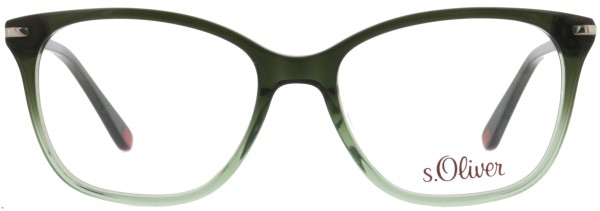Wunderschöne grüne Kunststoffbrille für Damen von der Marke s.Oliver