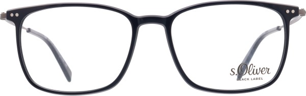 Große modische Kunststoffbrille für Herren von der Marke s.Oliver in der Farbe blau
