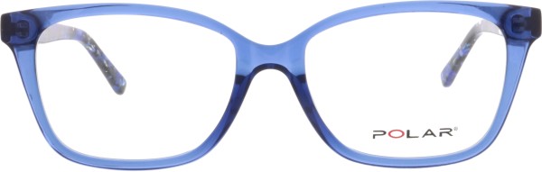 Auffällige Kunststoffbrille von Polar für Damen in der Farbe blau im Cateye Stil