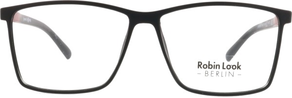 Robin Look Kollektion Herren Kunststoffbrille eckig schwarz rot für Herren