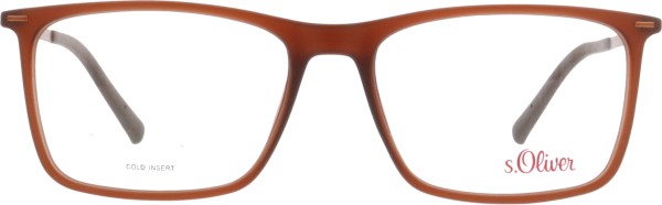 Moderne Kunststoffbrille für Herren von der Marke s.Oliver in der Farbe braun
