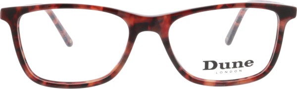 Tolle Damenbrille von der Marke Dune London in den Farben rot und braun
