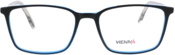 Hübsche Damenbrille von Vienna in den Farben schwarz blau